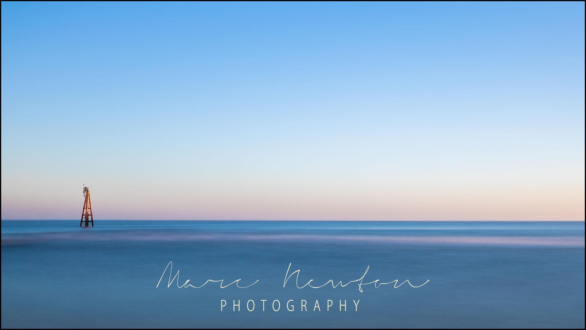 Seacape with watermark logo created in Photoshop