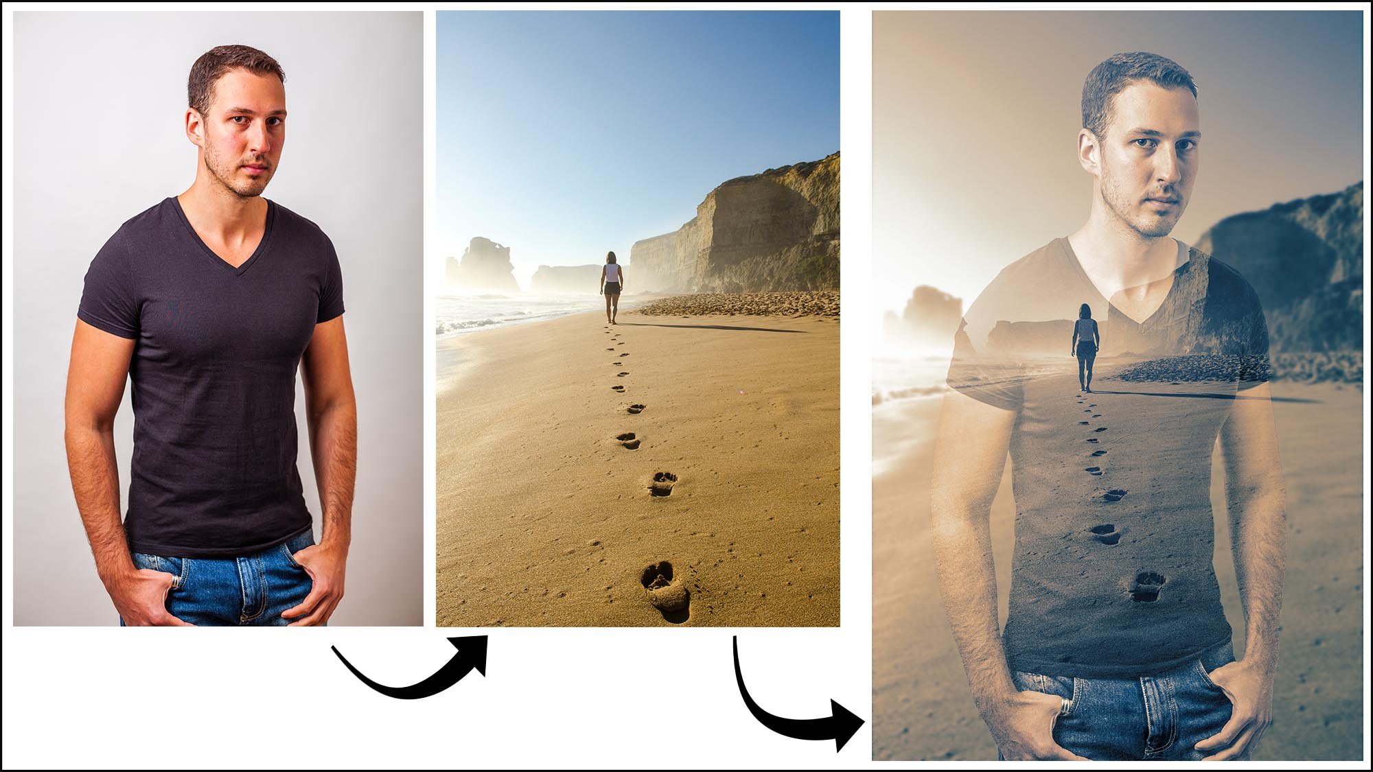 Double exposure example photoshop