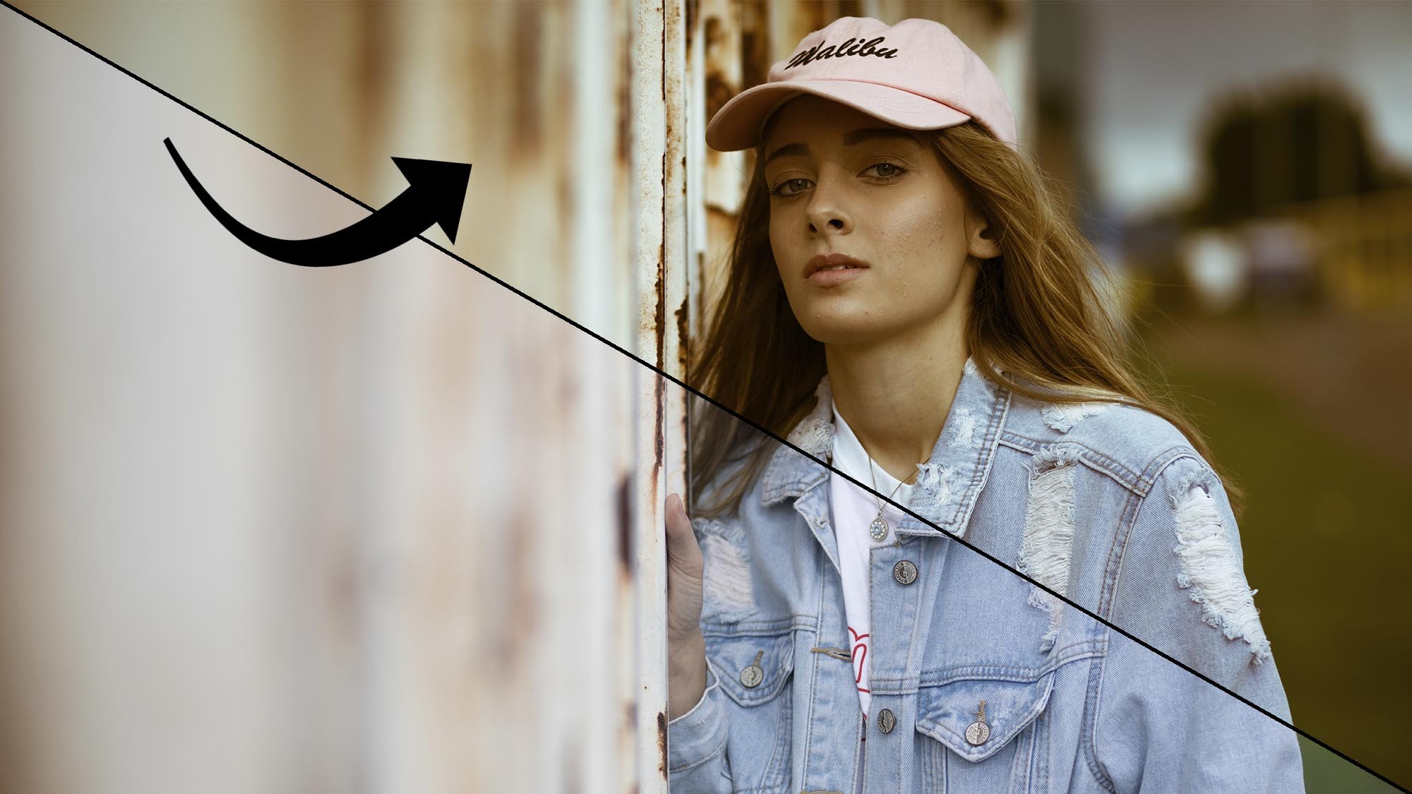 Lightroom preset before and after example