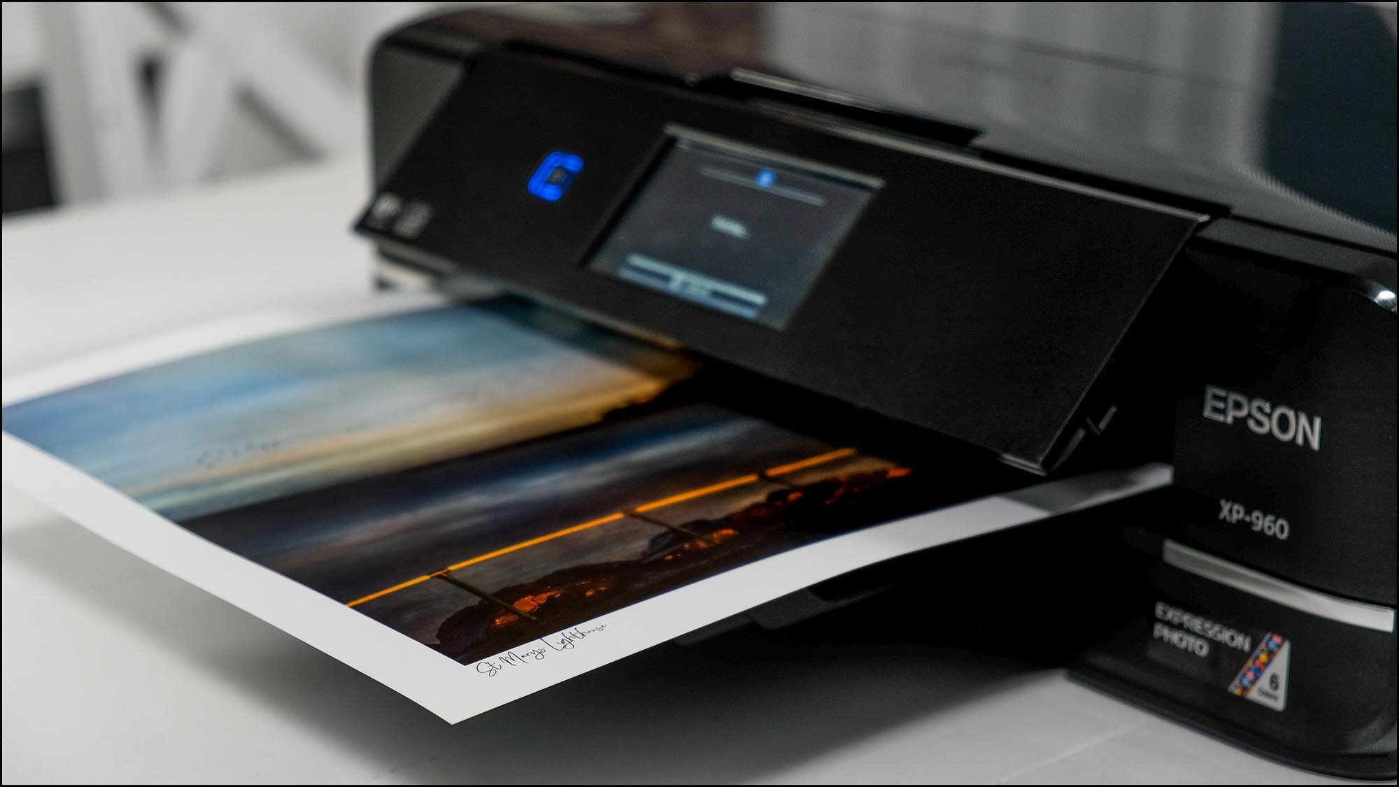 Printing a fine art landscape photograph